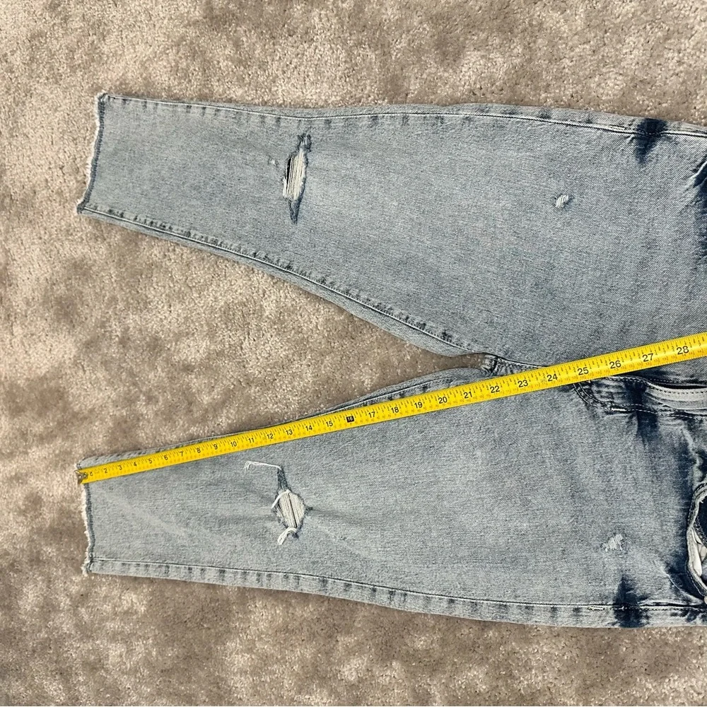 GAP Kids Light Blue Distressed Cropped Mid Rise Girlfriend Jeans Girls size 14